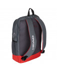 Рюкзак спортивный "HEAD CORE Backpack", с карманом под 1 теннисную ракетку, чёрно-красный Серый-фото 2 additional image